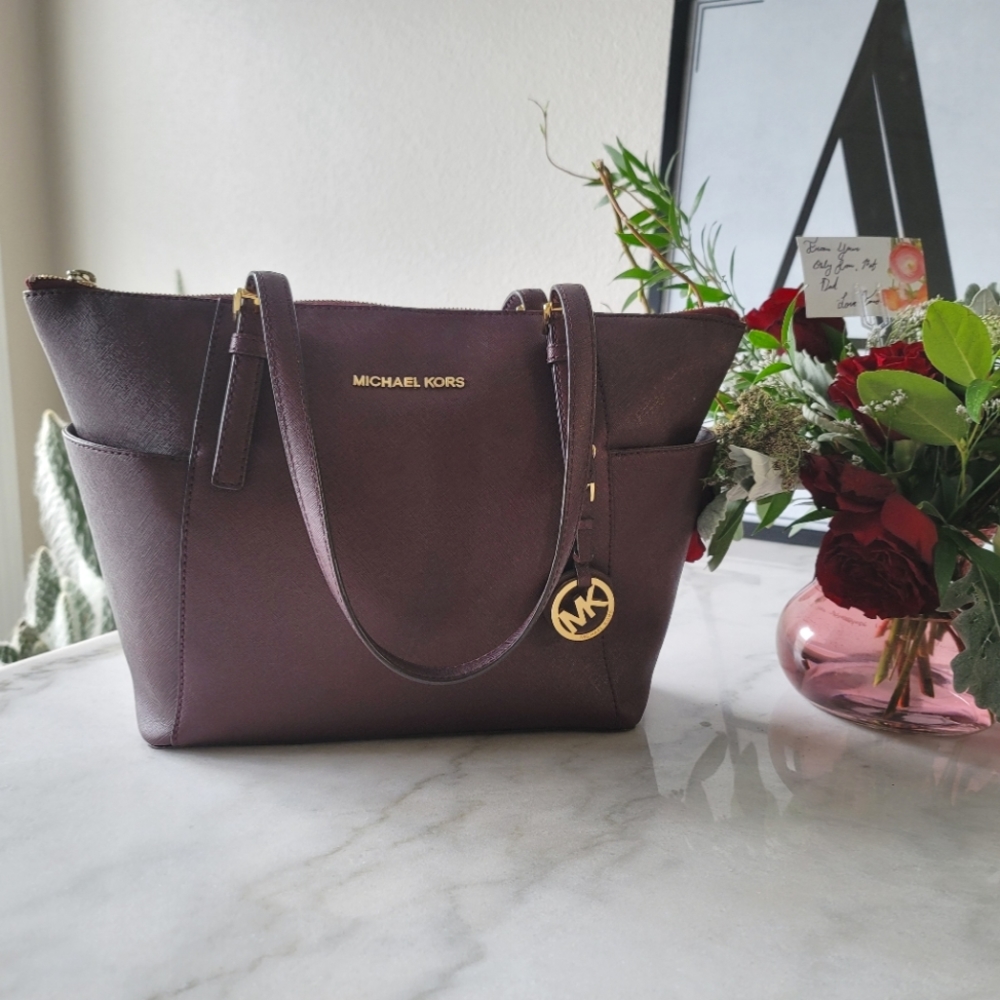 Michael Kors burgundy purse
